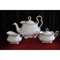 Royal Albert "Snow Queen" Tea Pot, Milk Jug & Lidded Sugar Bowl.  Collections or Courier
