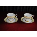 Tuscan Coffee Set For Two.  Inside rim of the lid damaged!!!  Collections or courier please!!