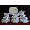 Shelley 22 Piece Tea Set Decorated With Hydrangeas - Collection or Courier Please!!