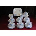 Shelley 22 Piece Tea Set Decorated With Hydrangeas - Collection or Courier Please!!