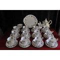 Royal Albert "Sweet Violets" 40 Piece Tea Set.  --  Collections or Courier Please!!