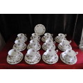 Royal Albert "Sweet Violets" 40 Piece Tea Set.  --  Collections or Courier Please!!