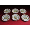 Royal Albert "Chelsea Bird" 6 x Cake Plates