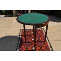 Burmese Teak Half Moon Extendable Games Table  --  Collections Only!!