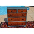 Veneer Chest Of Drawers.   ---   Collections Only!!