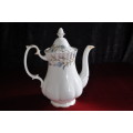 Royal Albert "Brigadoon" Coffee Pot Damaged!  -  Courier or Collection Please!