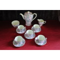 Shelley "Summer Glory" 13 Piece Coffee Set.       -      Collection or Courier Please!