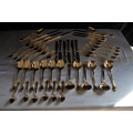 44 Piece 24K Gold Plated Cutlery Set Made in Japan.