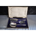 A and D S Silver Plated Three Piece Serving Set.