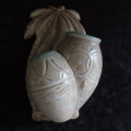 Beswick Palm Tree & Congas Wall Pockets/Vases # 1063.