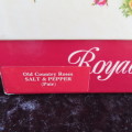 Royal Albert `Old Country Roses` Boxed Salt and Pepper.