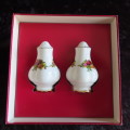 Royal Albert `Old Country Roses` Boxed Salt and Pepper.