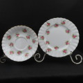 Royal Albert Forget-Me-Not Cake Plate (16cm)  & Saucer