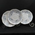 Royal Albert Silver Maple Soup Coup Saucers x 3