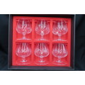 Somerset Crystal 24% Lead Boxed Brandy Balloon Glasses.