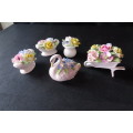 Royal Doulton Miniature Flowerpots x 5