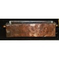 Antique rectangular copper Planter