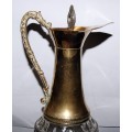 Glass and Brass Wine Decanter