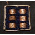 DM84Sale Set of 6 Copper Serviette Rings @@@ Crazy Low R1 Start