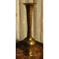 DM84Sale Beautiful Tall Brass Vase @@@ Crazy Low R1 Start