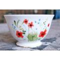 Colclough Sugar Bowl with Red and Blue Flowers Pattern no 8657