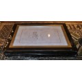 Black and Gold Gilt Frame with Non Reflective Glass (4 of 4 Seperate Listings)