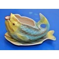 Shorter and Son Stoke on Trent Fish Shaped Sauce Boat and Stand