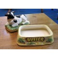 Cow Butter Dish with Lid James Herriots Country Kitchen Border Fine Arts