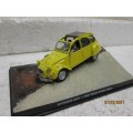 DIE CAST : 007 COLLECTION - CITROEN 2CV  'FOR YOUR EYES ONLY' - LOT 601N