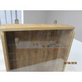 SMALL WOODEN DISPLAY CABINET - LOT 74T