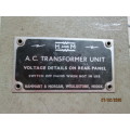 HO/OO SCALE : H AND M TRANSFORMER - LOT 216z