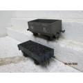 O SCALE : SHORT GOODS WAGONS x2 - LOT 416z