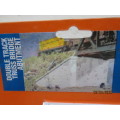 HO SCALE : WALTHERS DOUBLE TRACK TRUSS BRIDGE ABUTMENT - LOT 57AA
