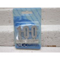 REDUCED TO CLEAR : DCC CONCEPTS : `100` WHITE METAL BADGE