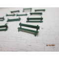 HO / OO SCALE : PECO : GREEN PLATFROM STATION BENCHES - X12