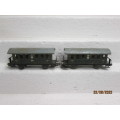 HO SCALE : MARKLIN : 3RD CLASS PASSENGER COACHES - X2