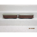 HO SCALE : LIMA : SAR : X2 SHORT PASSENGER COACHES