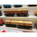 HO SCALE : LIMA : TWIN WAGON - WOOD LOAD ONLY