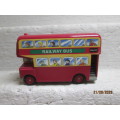 HO / OO SCALE : ERTL - THOMAS COLLECTION - RED DOUBLE DECKER BUS