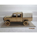1:18 SCALE : LANDROVER - 130 - DOUBLE CAB WITH CANVAS CANOPY - BOXED