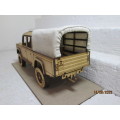 1:18 SCALE : LANDROVER - 130 - DOUBLE CAB WITH CANVAS CANOPY - BOXED