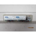 HO SCALE - WIKING - MERCEDES TRUCK WITH CONTAINER TRAILER - BOXED