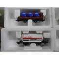 HO  SCALE - LIMA - VARIOUS GOODS TANKER WAGONS - X4 - BOXED