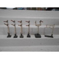 OO SCALE - HORNBY DUBLO - VARIOUS RAIL SIGNALS - X5 + HEIGHT GAUGE