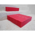 HO SCALE - RED 3D PRINTED 6+12 METER CONTAINERS - X10