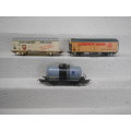 HO SCALE - LIMA - VARIOUS GOODS WAGONS - X3 - BOXED