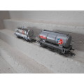 HO  SCALE - X2 SCRATCH BUILT CALTEX TANKERS
