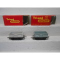 OO SCALE - TRIANG - SHORT OPEN 16TON WAGONS -X2 - BOXED