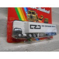 HO SCALE - YATMING - TRUCK WITH ZCS CONTAINER TRAILER -BOXED