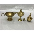 Three Small Brass Items